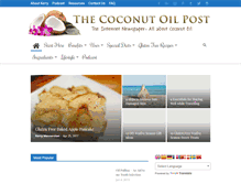 Tablet Screenshot of coconutoilpost.com